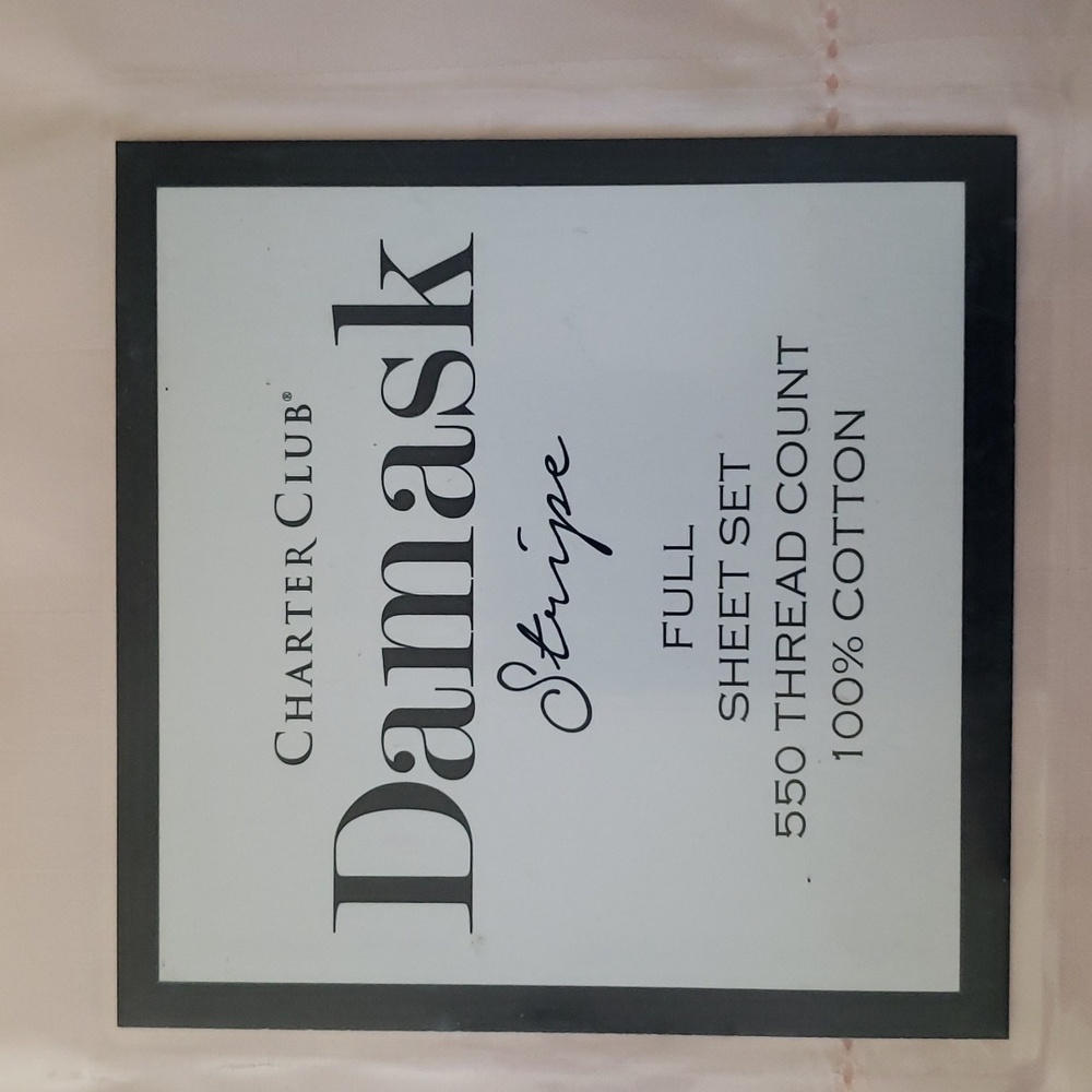 Damask Full Sheet Set - Picture 2 of 6